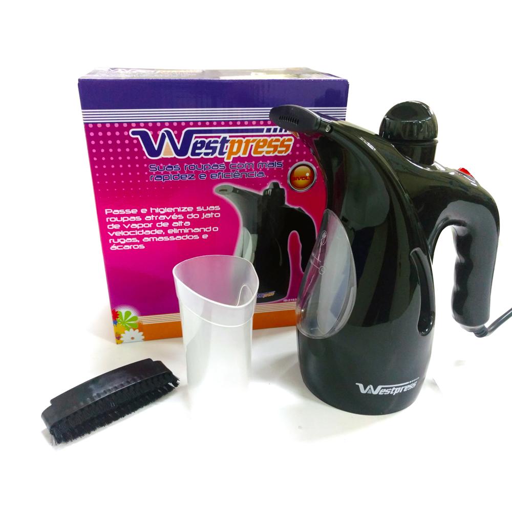 imagem prévia do produto: Steamer Vaporizador Portátil Preto- Bivolt W-12433 - Westpress