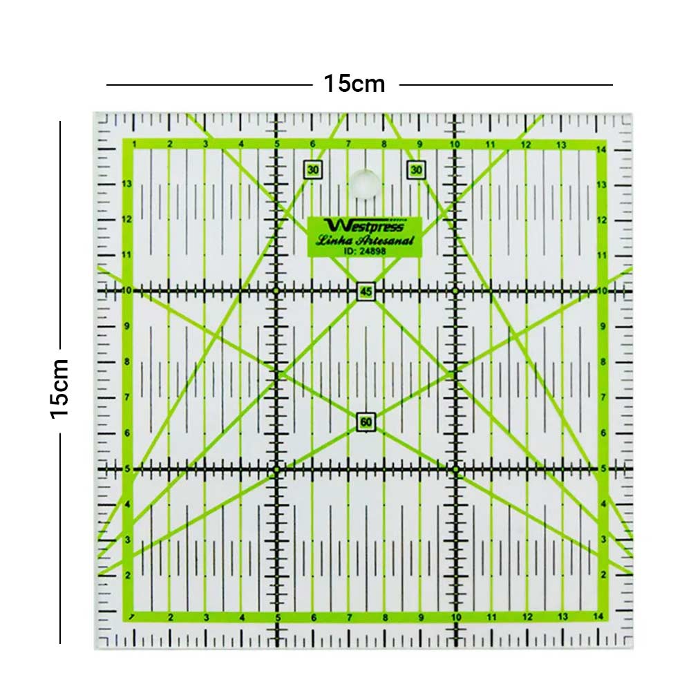 imagem prévia do produto: Régua PatchWork Milimétrica