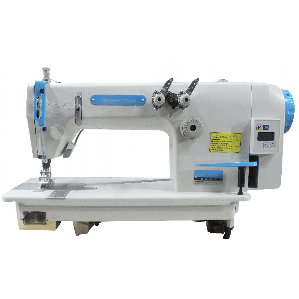 Máquina de Costura Industrial 2 Agulhas S-890DC/VK - Completa