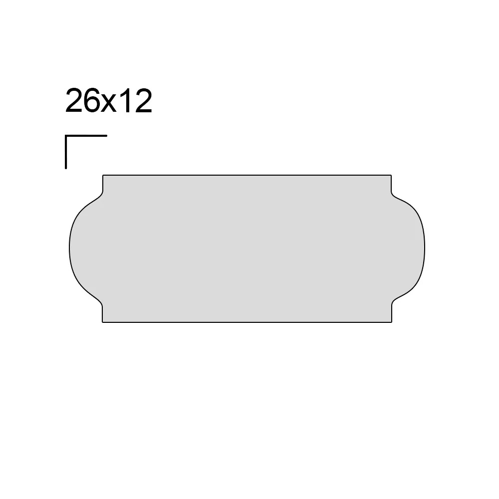 imagem prévia do produto: Rolo de Etiqueta para Etiquetadora com 10 Rolos modelo P8 26x12mm