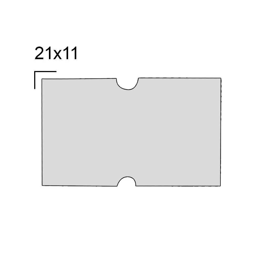 Rolo de Etiqueta para Etiquetadora com 10 Rolos 21x12 mm M-14