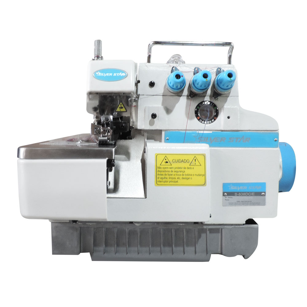 Máquina Industrial Overlock 1 agulha 3 Fios Direct Drive Bivolt S-838DC/E - Silverstar