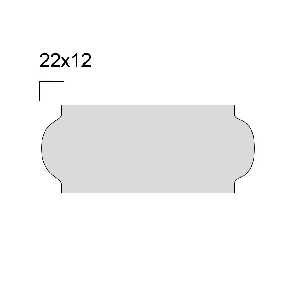 Rolo de Etiqueta para Etiquetadora com 10 Rolos modelo P6 22x12mm