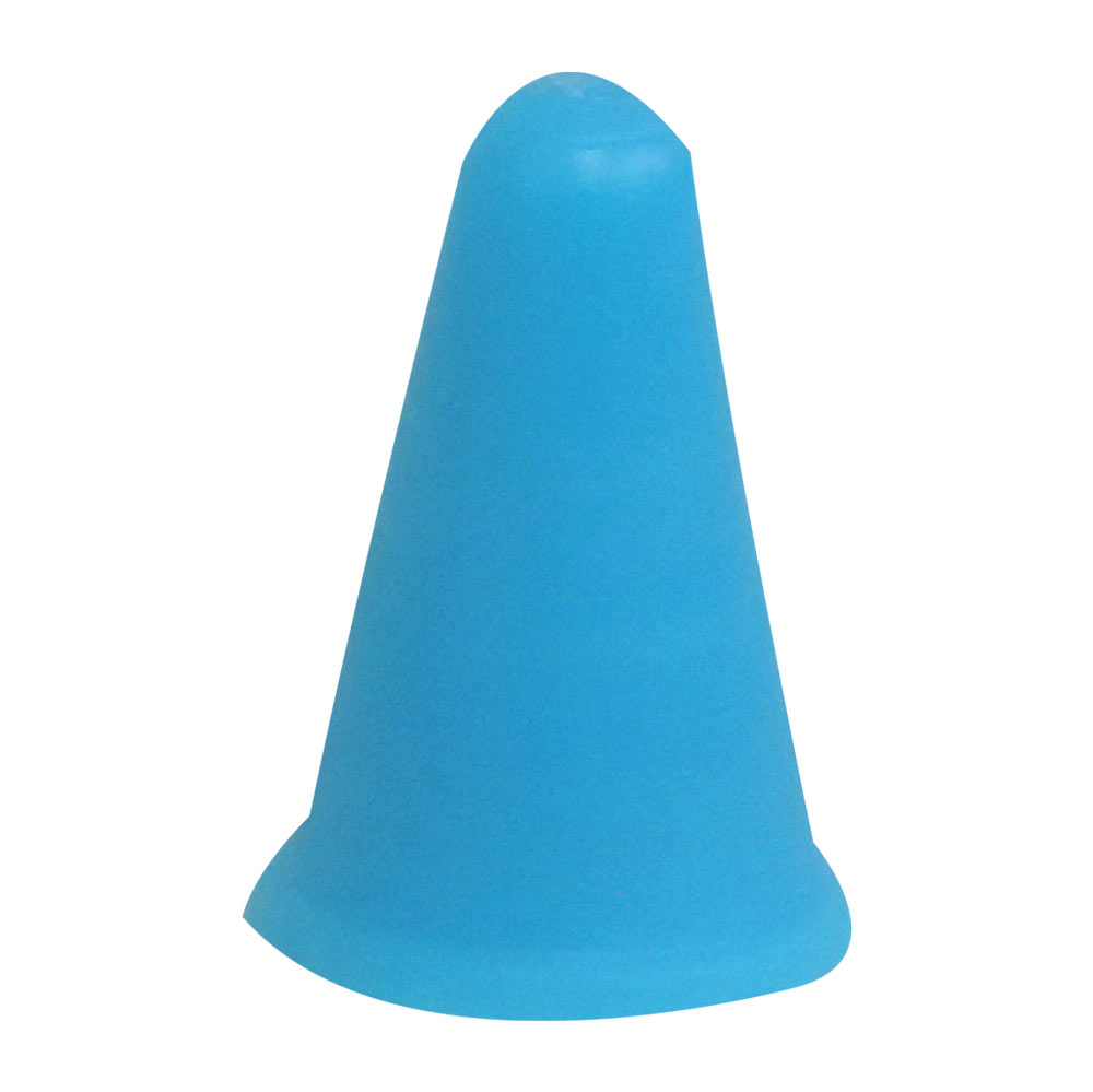 PONTEIRA PROTETOR SILICONE AGULHAS TRICO CROCHE AZUL TAMANHO (P) PACOTE COM 20 PEÇAS