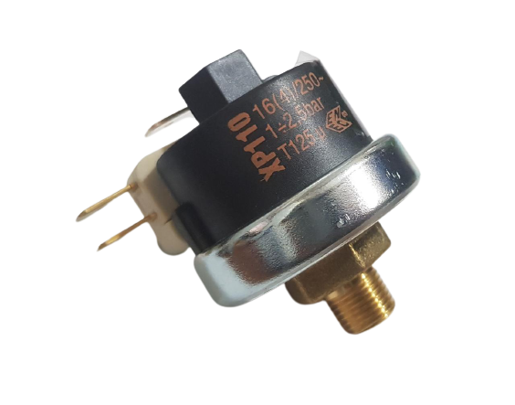 Pressostato com Micro Switch Acoplado  1/4 Rosca Fina