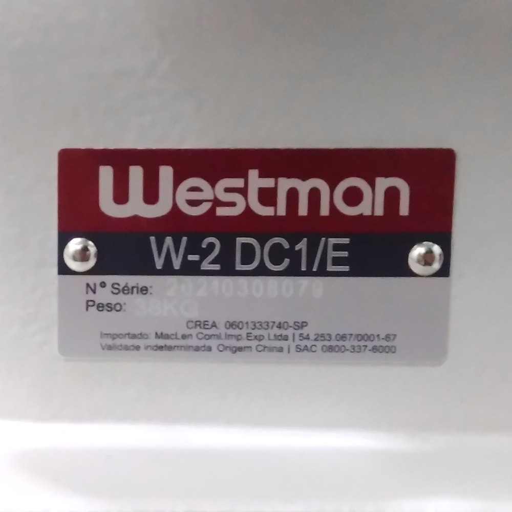 imagem prévia do produto: Máquina de Costura Industrial Reta Completa com Motor Direct Drive W-2 DC1/E - WESTMAN