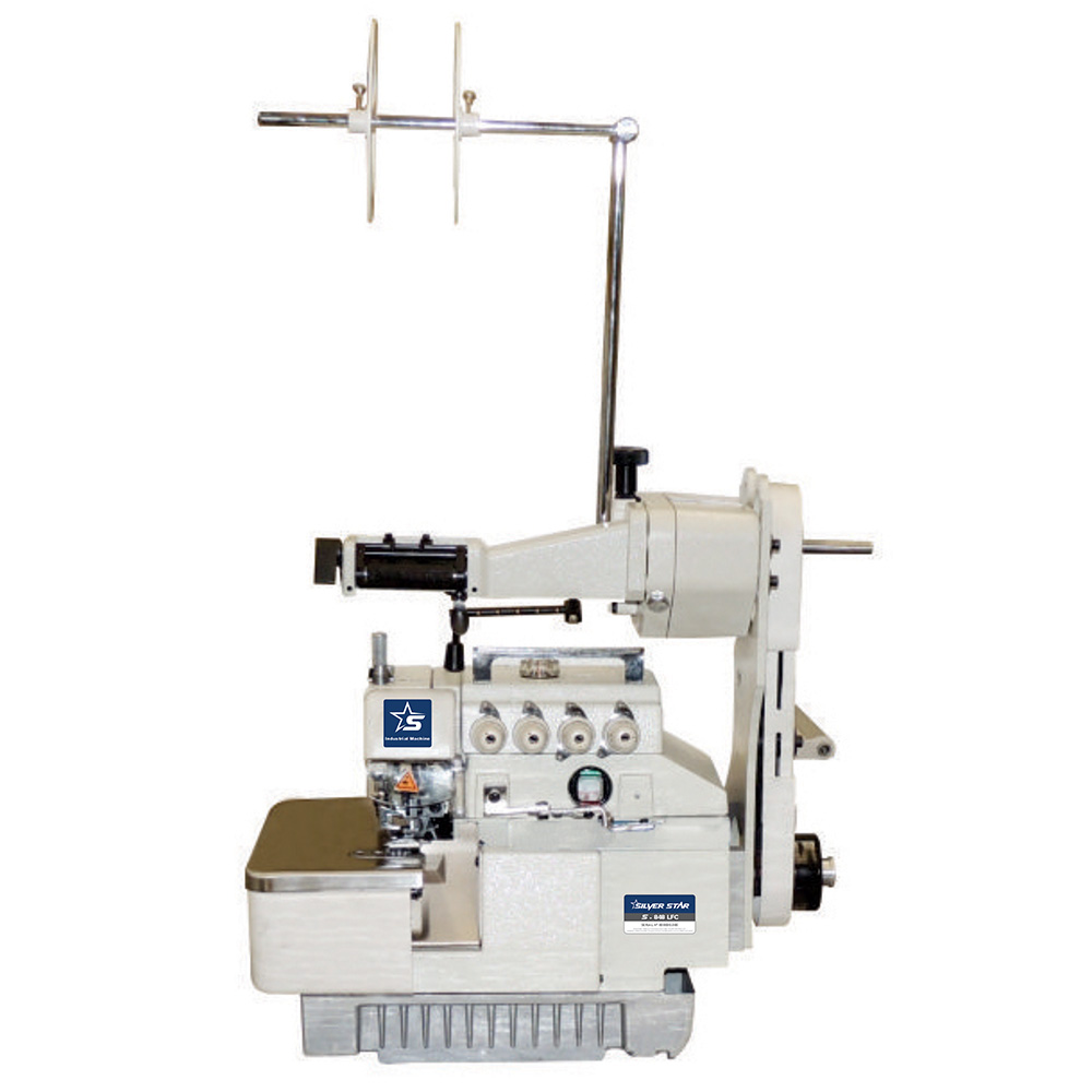 MÁQUINA OVERLOCK INDUSTRIAL COM APARELHO DE ELÁSTICO COMPLETA - S-848/LFC