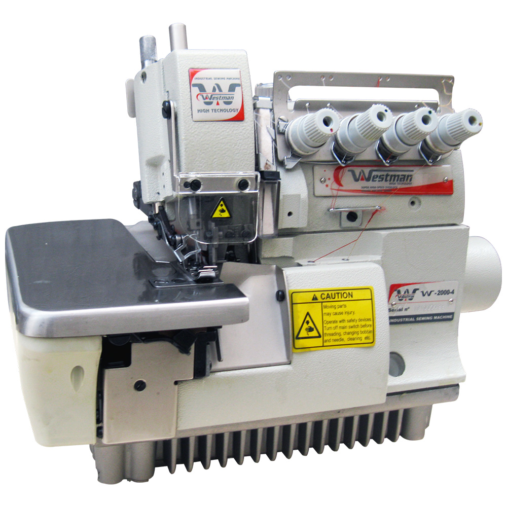 Máquina de Costura Industrial Overlock Ponto Cadeia W-2000-4M/MDK