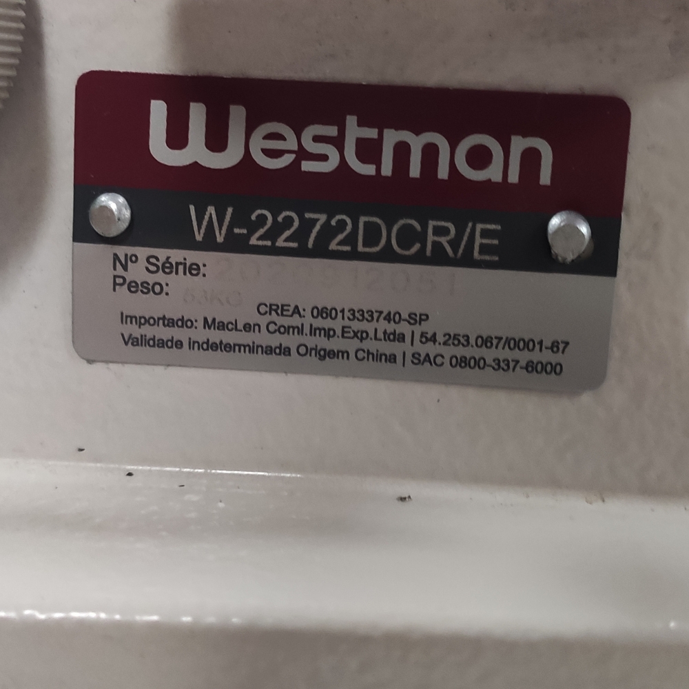 imagem prévia do produto: Máquina de Costura Pespontadeira Barra Fixa Direct Drive W-2272DC/E Westman