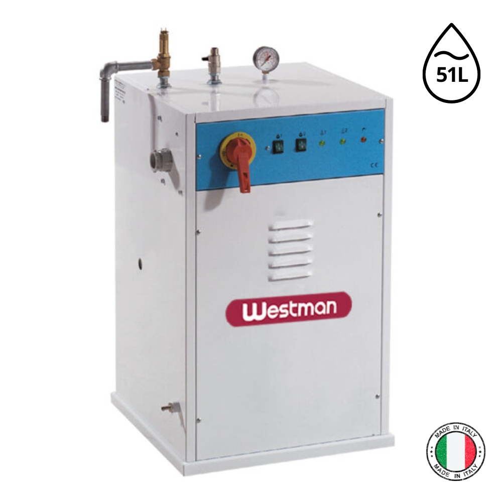 Caldeira Gerador de vapor de 51 Litros em Linha de 6 ou Mais Ferros WGRSR51L-BT  -  WESTMAN