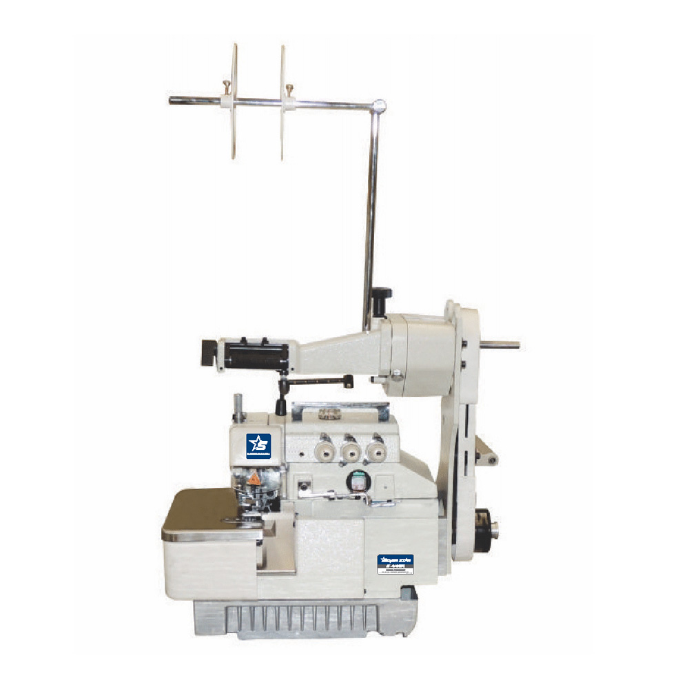 imagem prévia do produto: Máquina de Costura Industrial Overlock com Aparelho de Elástico S-838/LFC - Completa