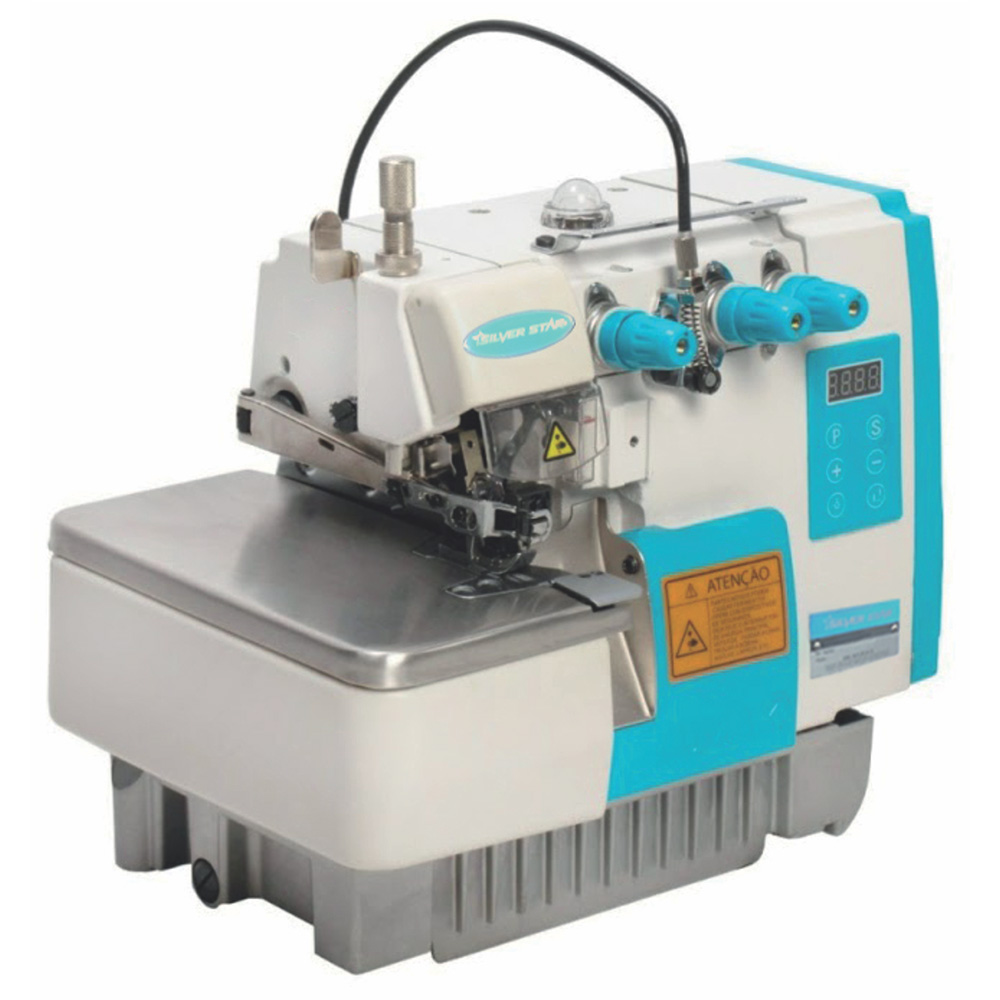 Máquina Costura Industrial Overlock Completa com Embutidor De Correntinha* - S-8-3XTDC/E