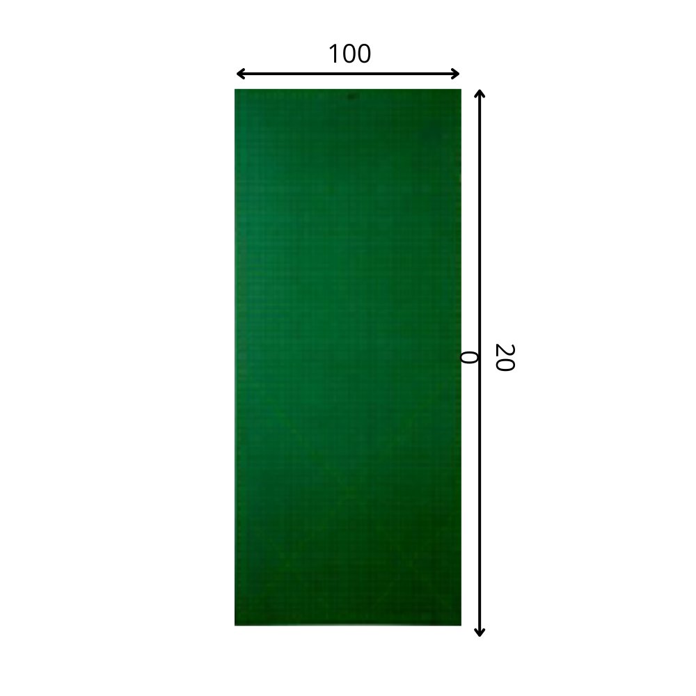 Base de corte verde 100x200