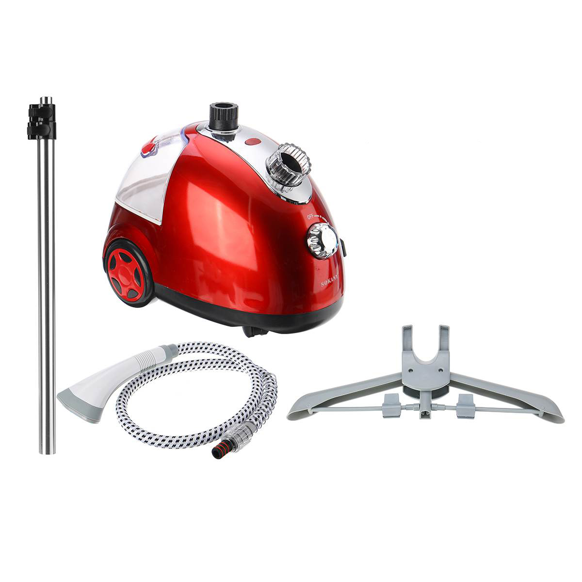 imagem prévia do produto: Steamer Vaporizador Passador De Roupas Vermelho 2000W W-436L